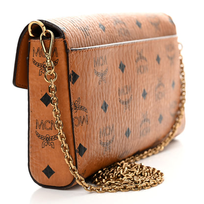 MCM Visetos Millie Wallet On Chain Cognac 3 of 11