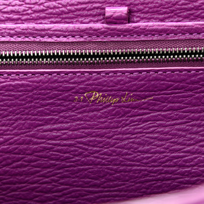 3.1 Phillip Lim Textured Calfskin Medium Pashli Satchel Orchid 7 of 9