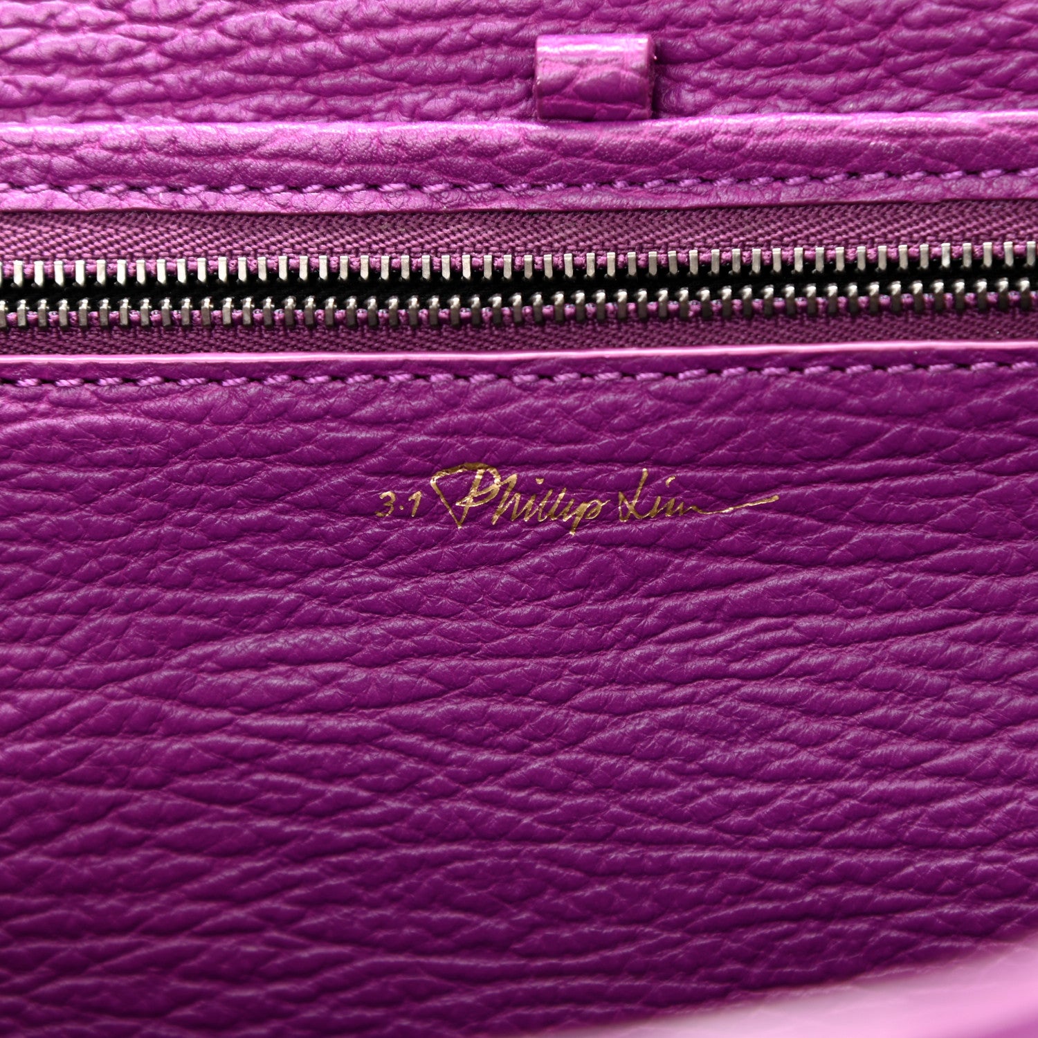 3.1 Phillip Lim Textured Calfskin Medium Pashli Satchel Orchid 7 of 9