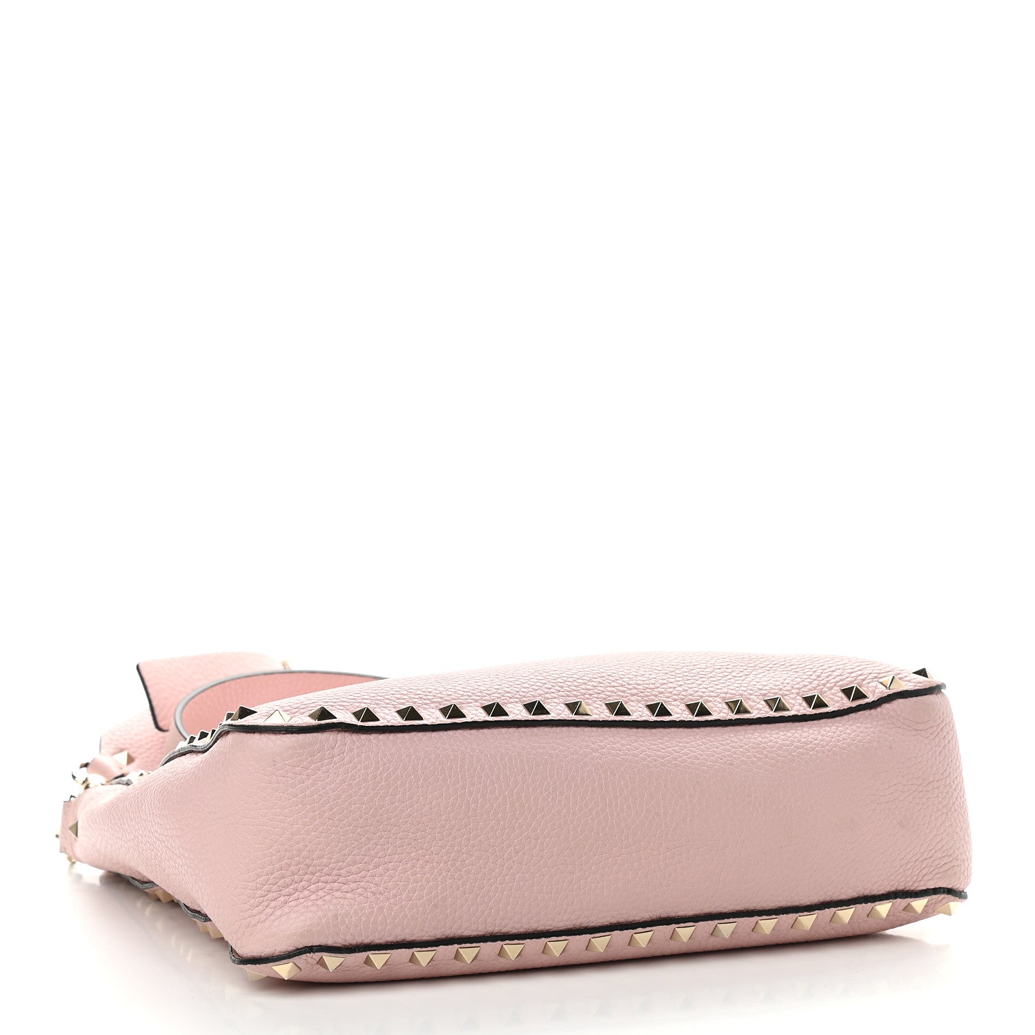 Valentino Garavani Pebbled Calfskin Small Rockstud Flip-Lock Messenger Bag Water Rose 4 of 11