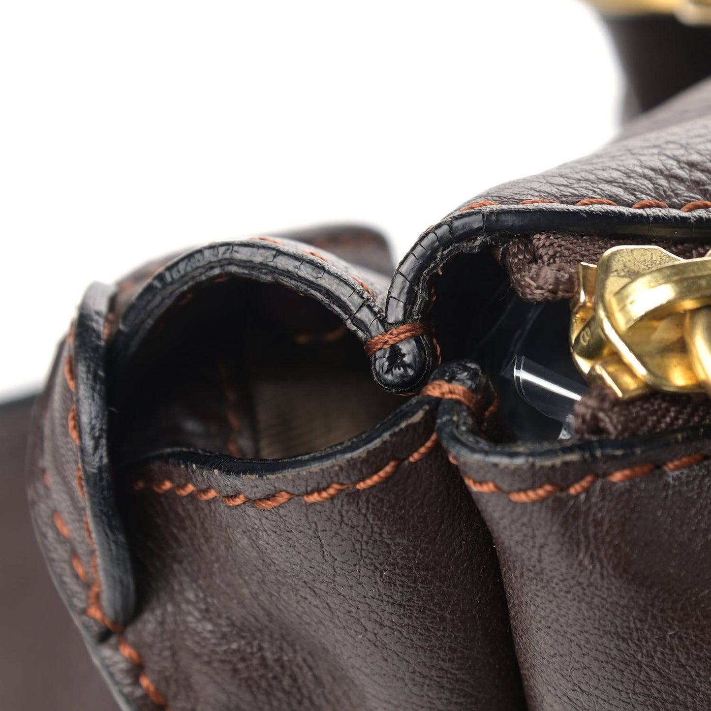 Calfskin Large Marcie Satchel Truffle