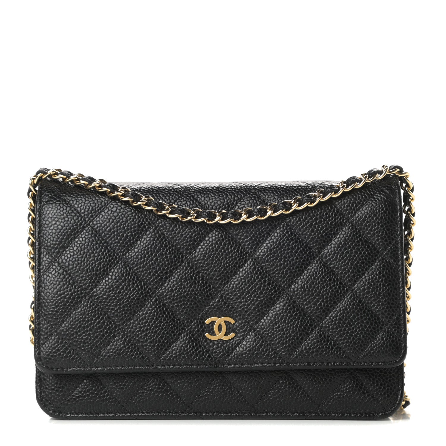 Chanel Caviar Quilted Wallet On Chain WOC Black 2 of 12