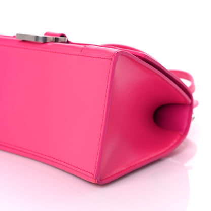 Balenciaga Shiny Box Calfskin Small Hourglass Top Handle Bag Acid Fuchsia 9 of 12