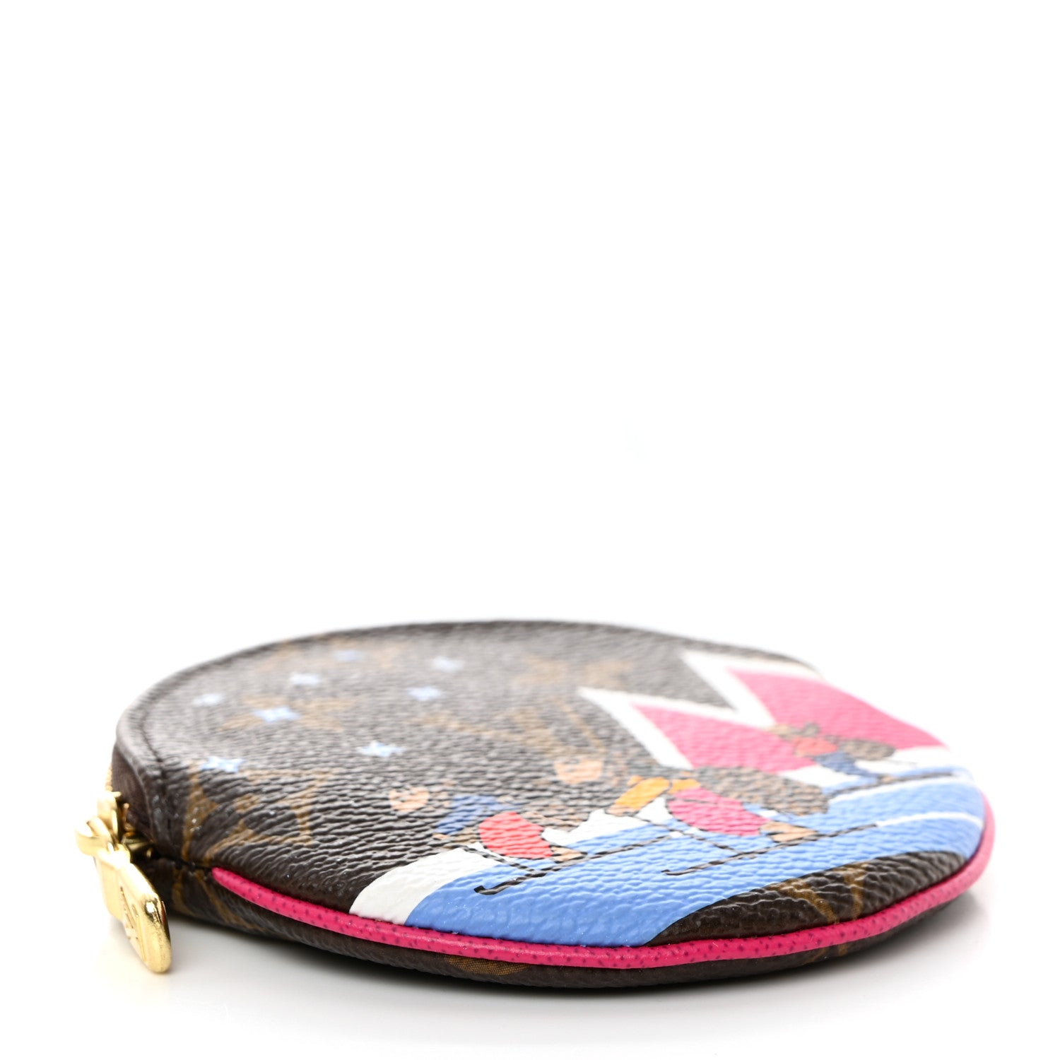 Louis Vuitton Monogram 2018 Christmas Animation Round Coin Purse 4 of 7