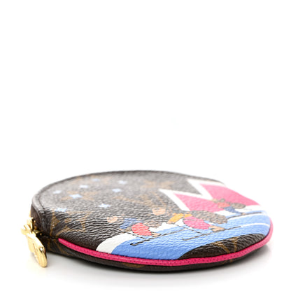Louis Vuitton Monogram 2018 Christmas Animation Round Coin Purse 4 of 7