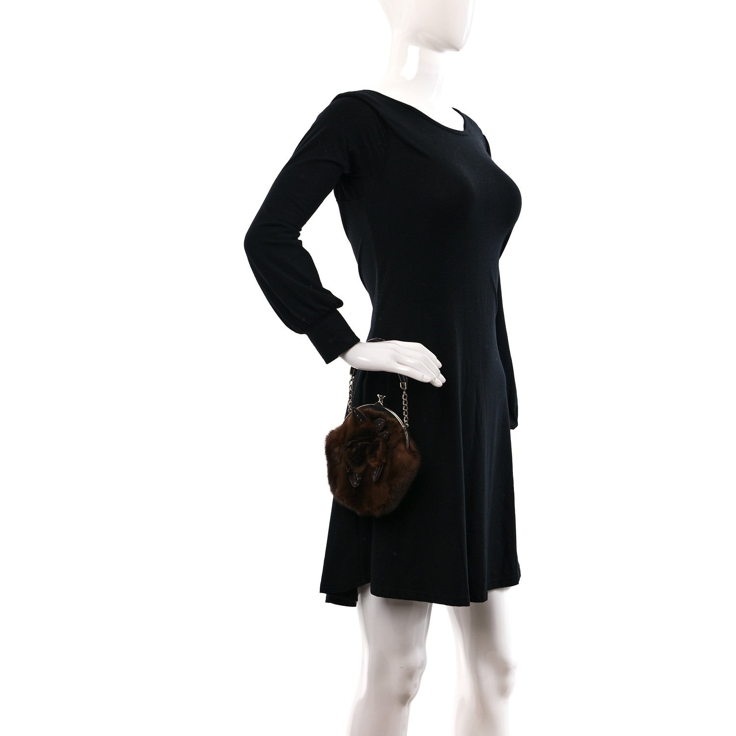 Fendi Mink Cuoio Romano Selleria Mini Frame Bag 2 of 9