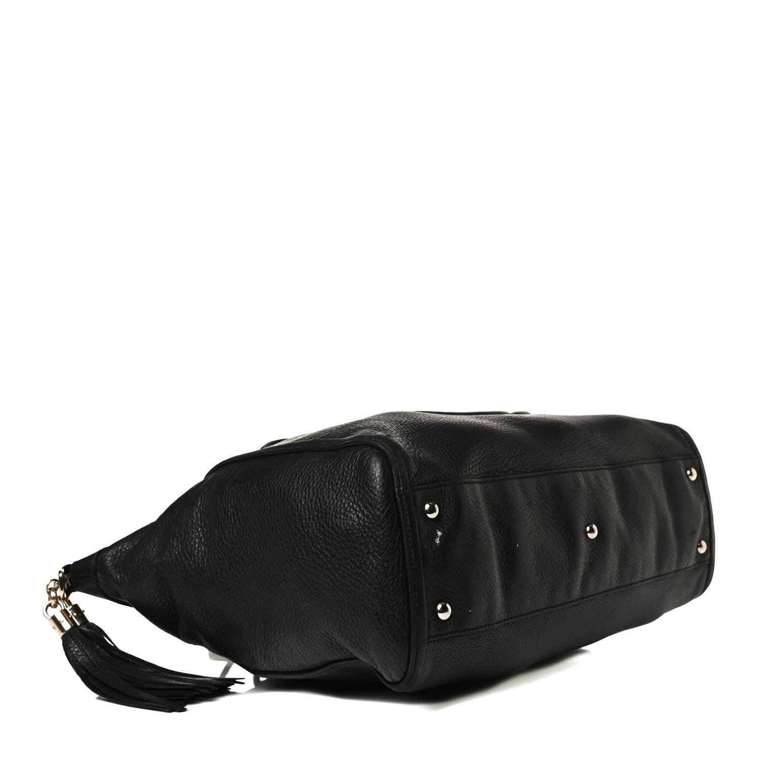 Gucci Pebbled Calfskin Large Soho Top Handle Bag Black 4 of 12