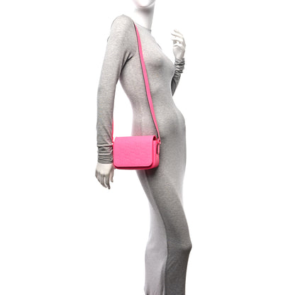 Gucci Calfskin GG Rubber Effect Super Mini Bag  Pink 2 of 9