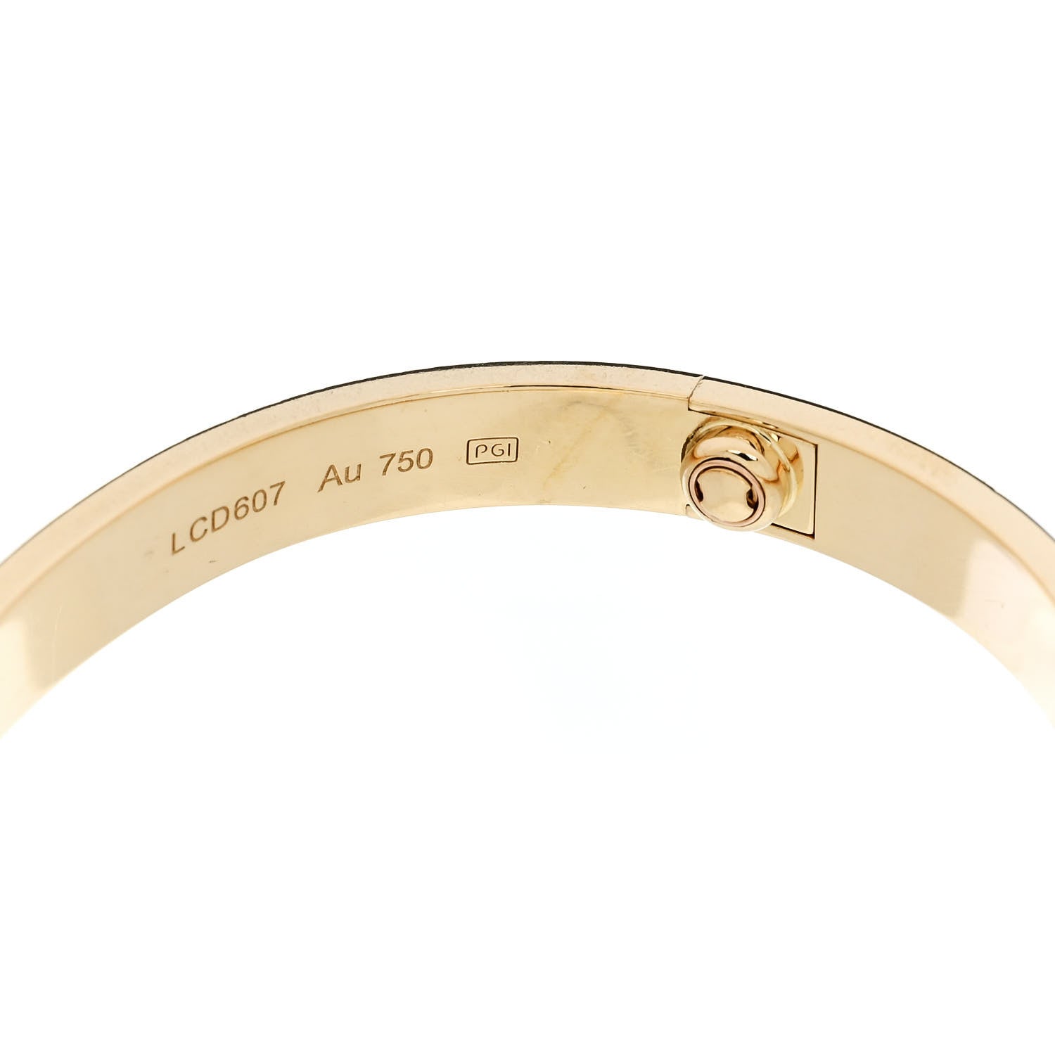 Cartier 18K Yellow Gold Love Bracelet 16 7 of 9