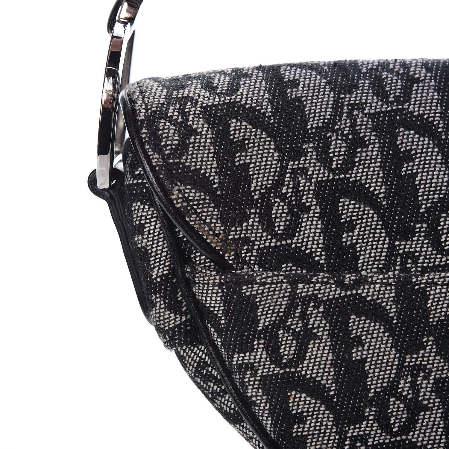Christian Dior Monogram Saddle Bag Black 16 of 20