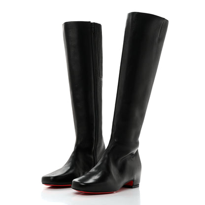 Christian Louboutin Nappa Tounoir Flat Knee Boots 36 Black 3 of 8