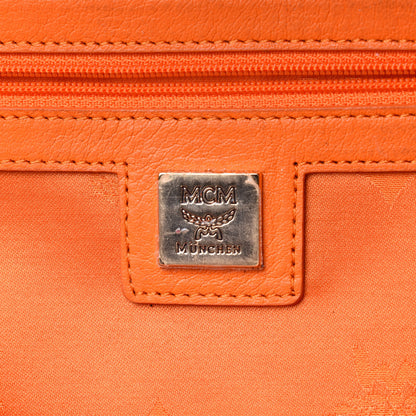 MCM Visetos Side Stud Large Stark Backpack Orange 14 of 28