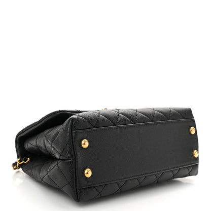 Chanel Caviar Quilted Mini Coco Handle Flap Black 4 of 10