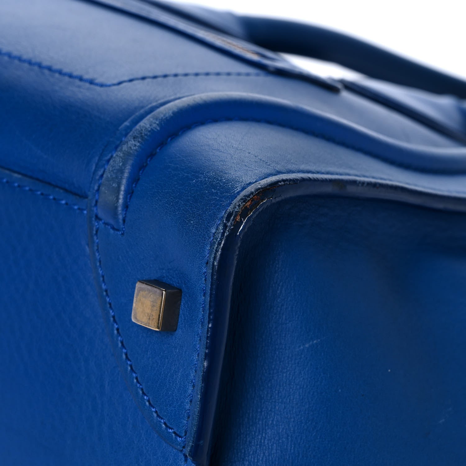 Celine Smooth Calfskin Mini Luggage Royal Blue 11 of 18