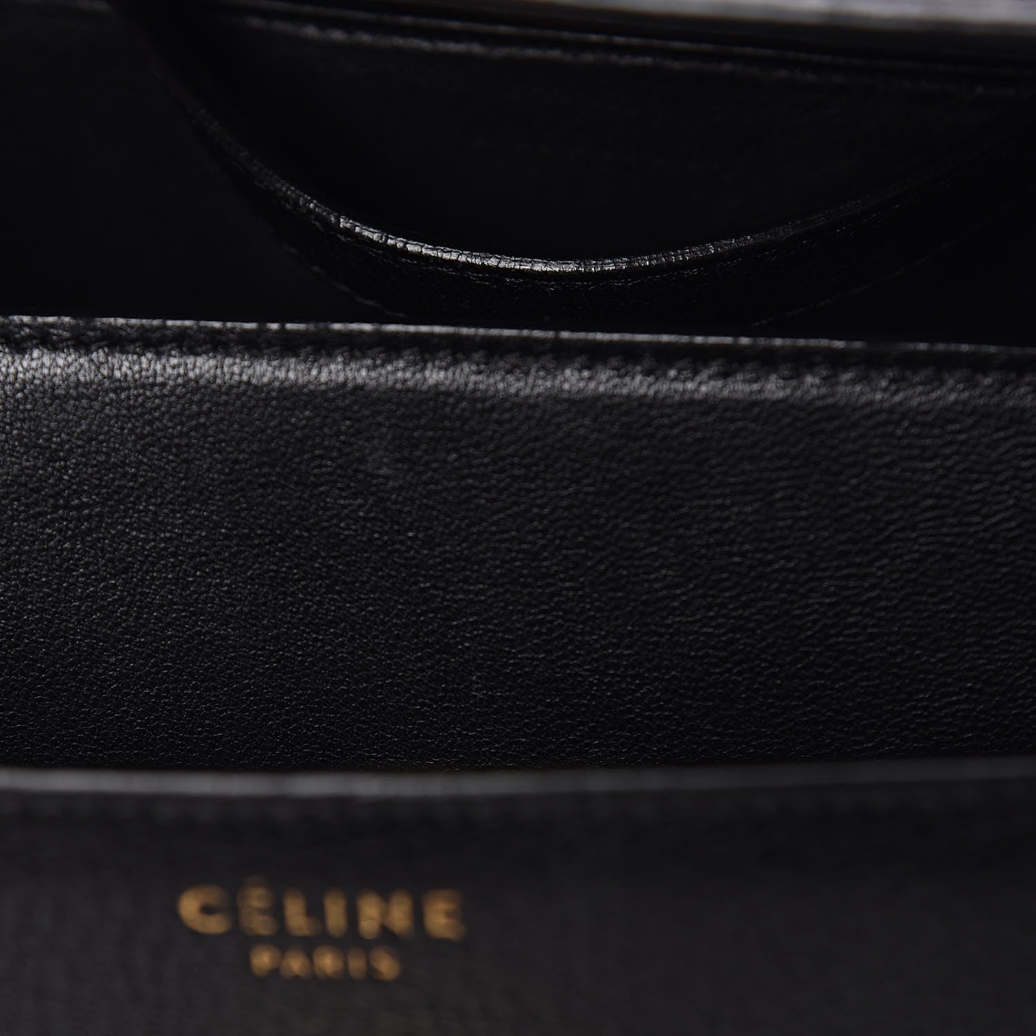 Celine Goatskin Medium Classic Box Flap Bag Black 10 of 17