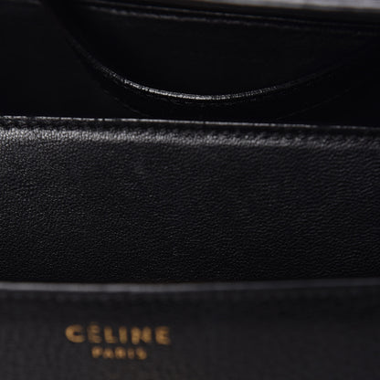 Celine Goatskin Medium Classic Box Flap Bag Black 10 of 17