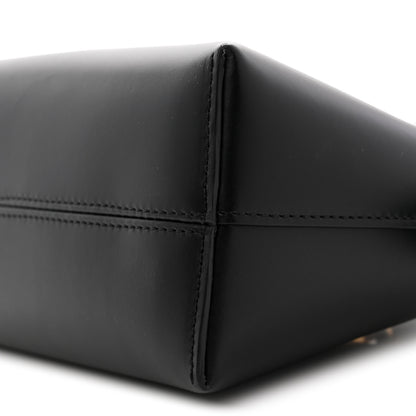 Fendi Vitello King Plexiglass Logo Embossed Mini By The Way Top Handle Boston Bag Black 10 of 10