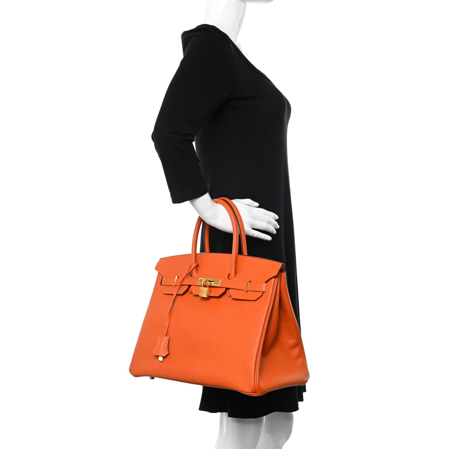 Hermes Epsom Birkin 35 Orange 2 of 16