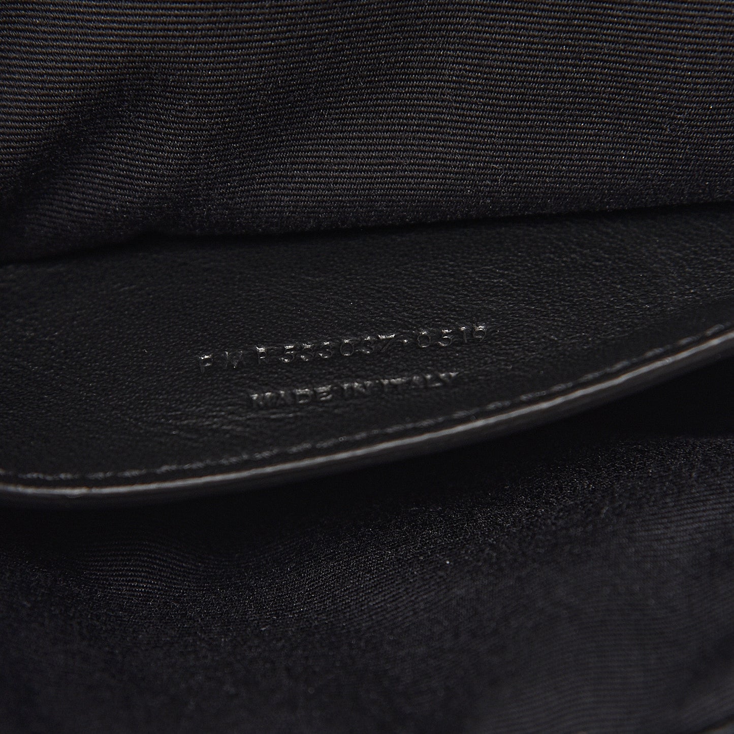Crinkled Calfskin Matelasse Monogram Baby Niki Chain Satchel Black