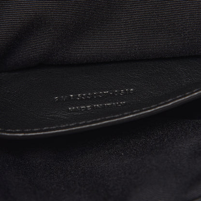 Saint Laurent Crinkled Calfskin Matelasse Monogram Baby Niki Chain Satchel Black 8 of 11