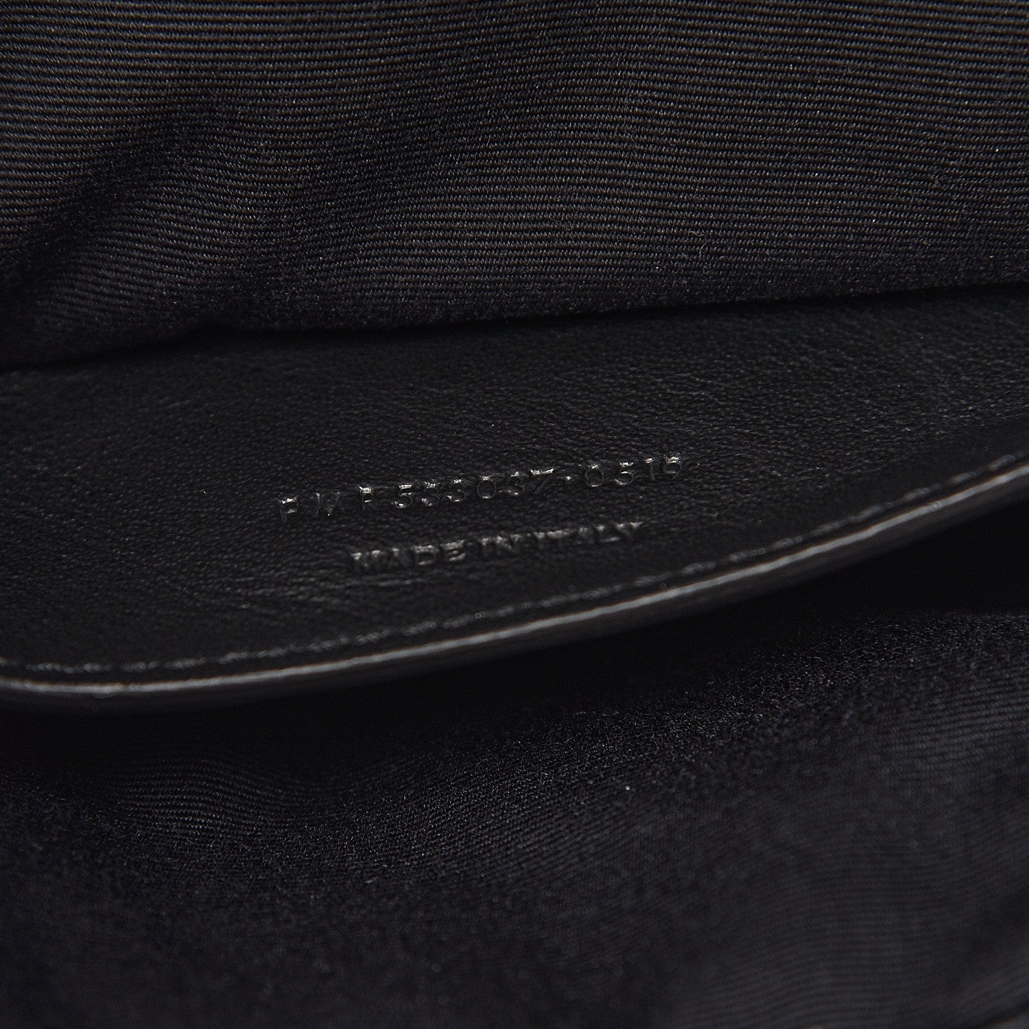 Saint Laurent Crinkled Calfskin Matelasse Monogram Baby Niki Chain Satchel Black 8 of 11