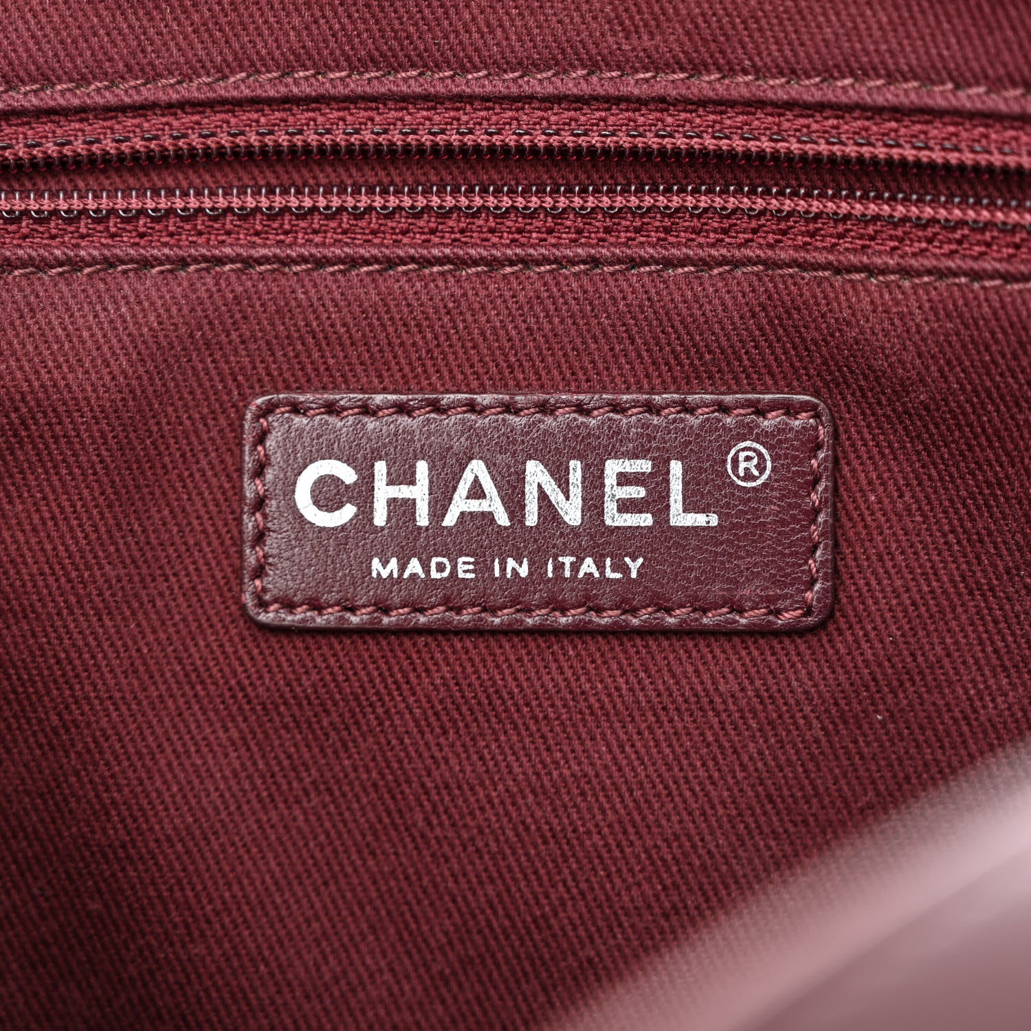 Chanel Aged Calfskin Medium New Portobello Flap Burgundy 6 of 14