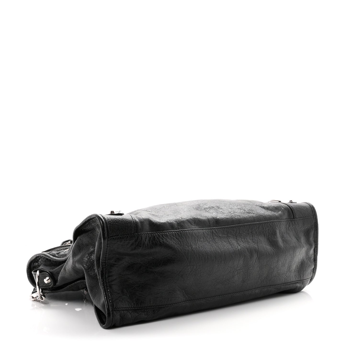 Agneau Classic Silver Hardware City Black