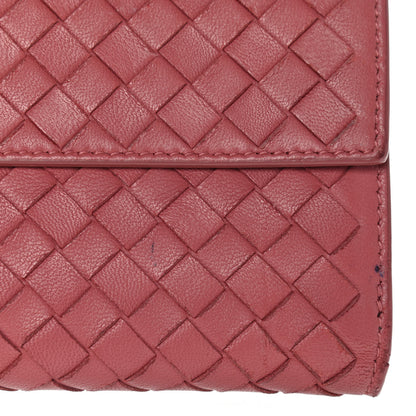 Bottega Veneta Nappa Intrecciato Continental Snap Wallet Corallo 9 of 15