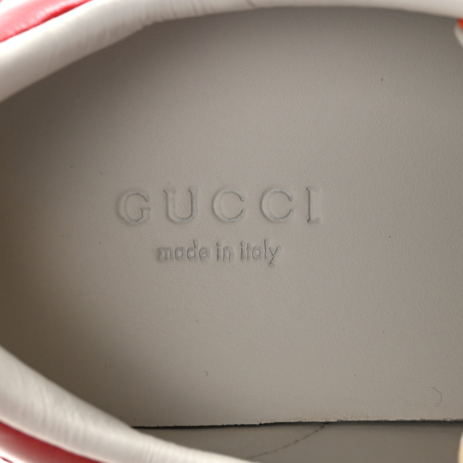 Gucci Calfskin Web Strawberry Print Womens Ace Sneakers 37 Ivory Red Green 8 of 10
