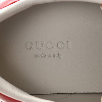 Gucci Calfskin Web Strawberry Print Womens Ace Sneakers 37 Ivory Red Green 8 of 10