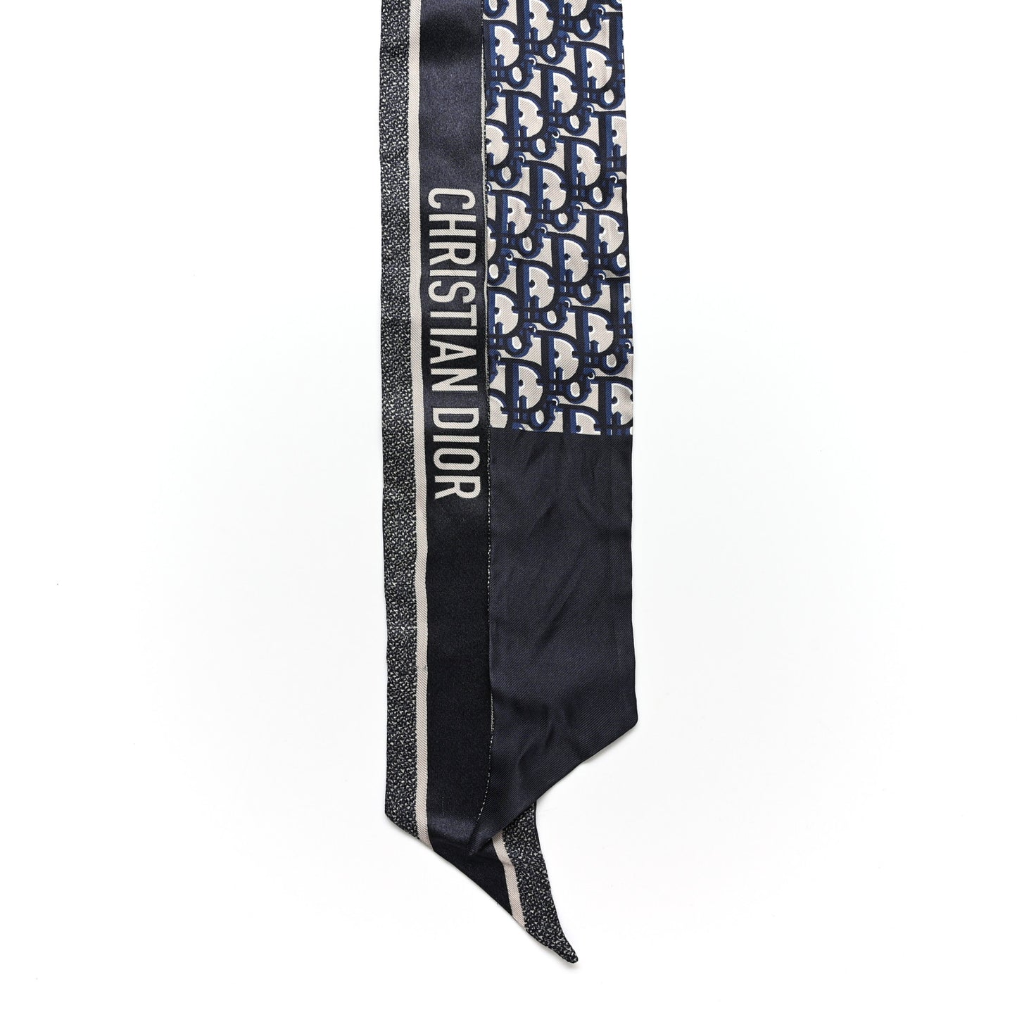 Silk Oblique Mitzah Scarf Blue