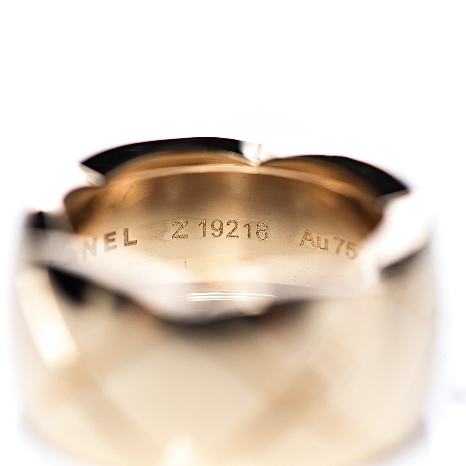 Chanel 18K Yellow Gold Medium Coco Crush Ring 51 5.75 5 of 7