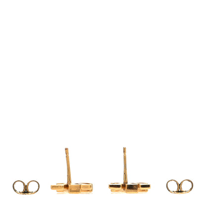Louis Vuitton Metal LV Iconic Earrings Gold 3 of 6
