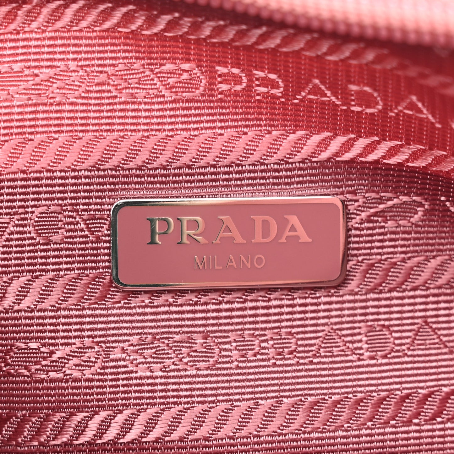Tessuto Nylon Saffiano Mini Re-Edition 2000 Bag Rosa