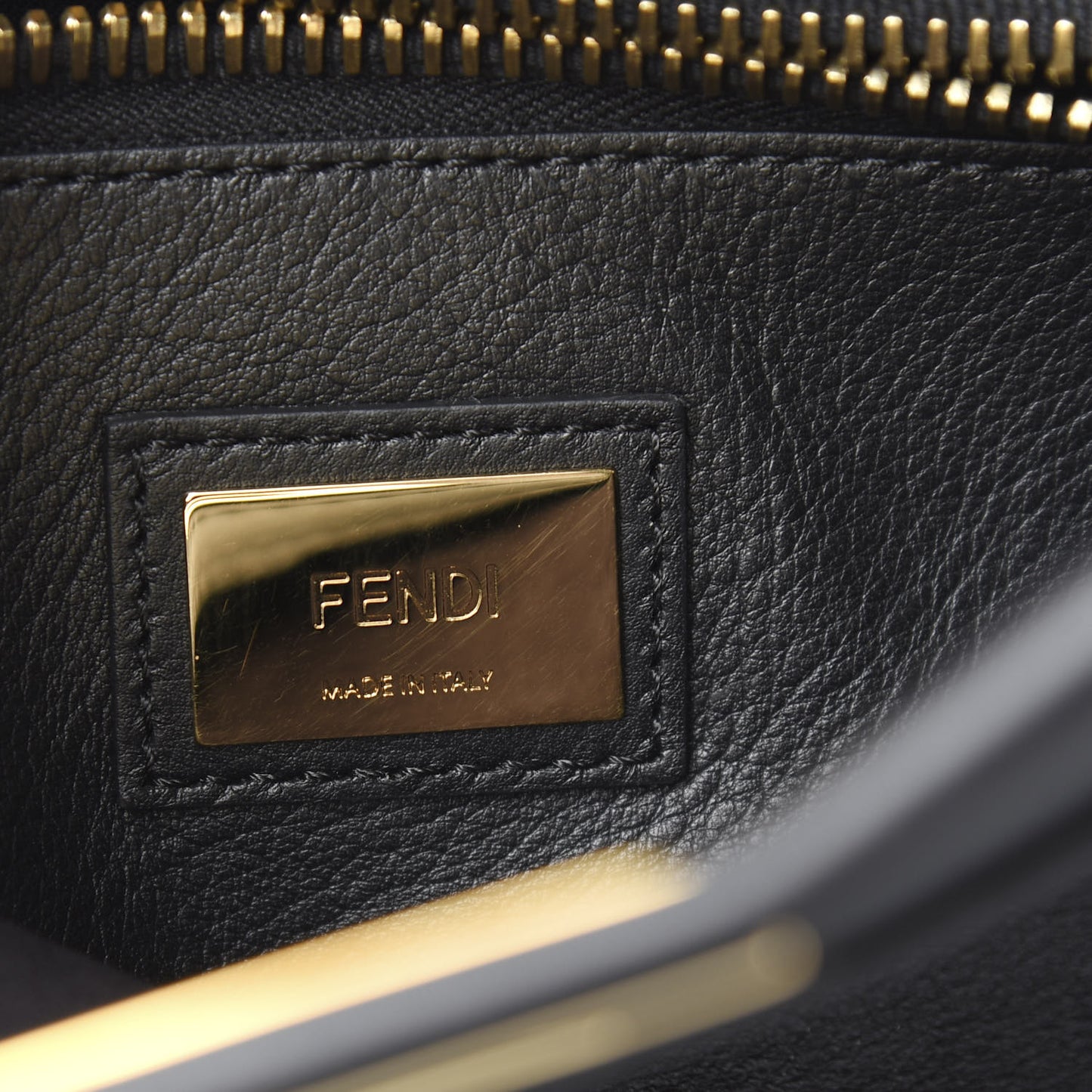 Vitello Seta Lace Up Medium Peekaboo Iconic Satchel Black