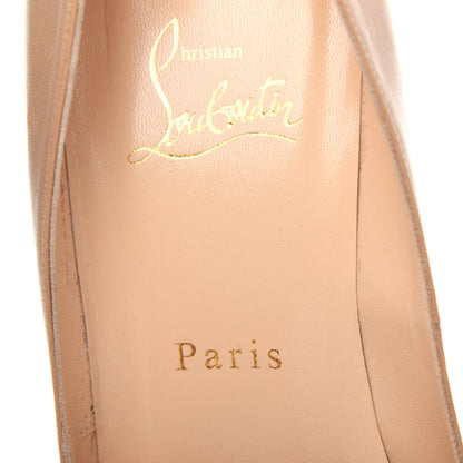 Christian Louboutin Kid Patent Vendome 120 Pumps 39.5 Corde Red 8 of 10
