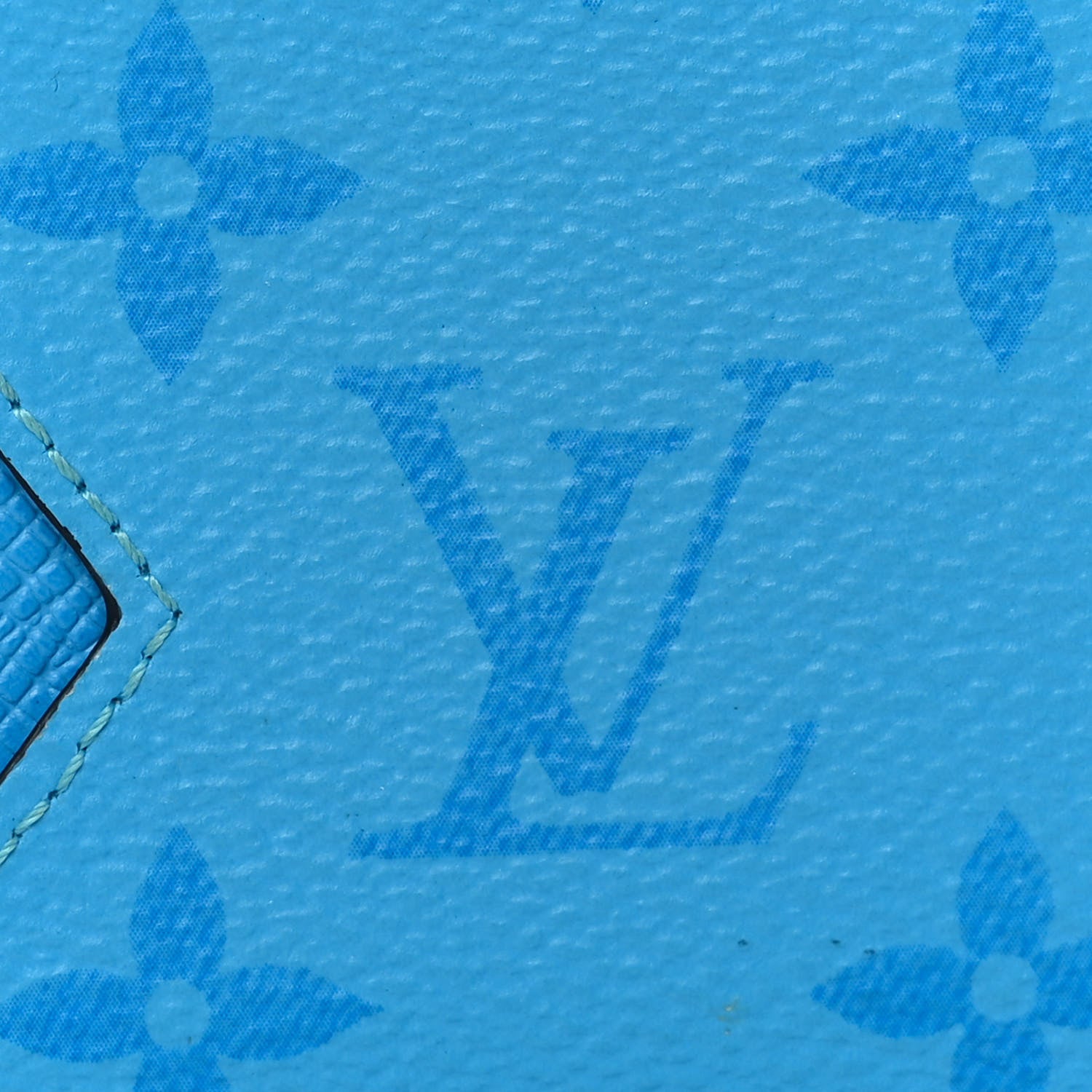 Louis Vuitton Taigarama Coin Card Holder Blue Lagoon 9 of 10
