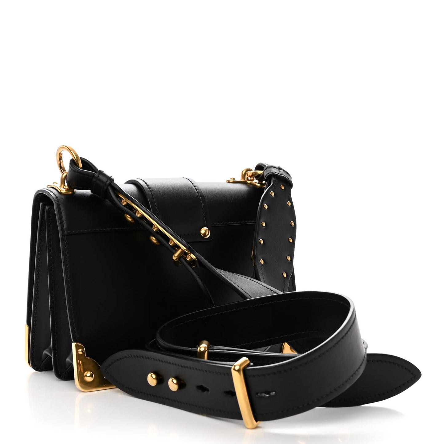 City Calf Saffiano Cahier Bag Black