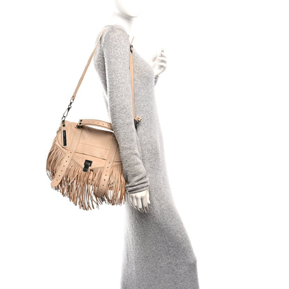 Proenza Schouler Lambskin Fringe Medium PS1 Satchel Nude 2 of 10