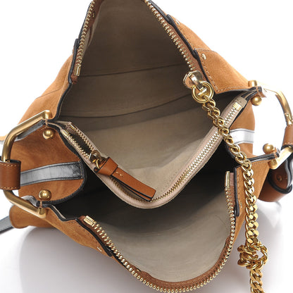 Chloe Suede Small Hayley Hobo Caramel 5 of 7