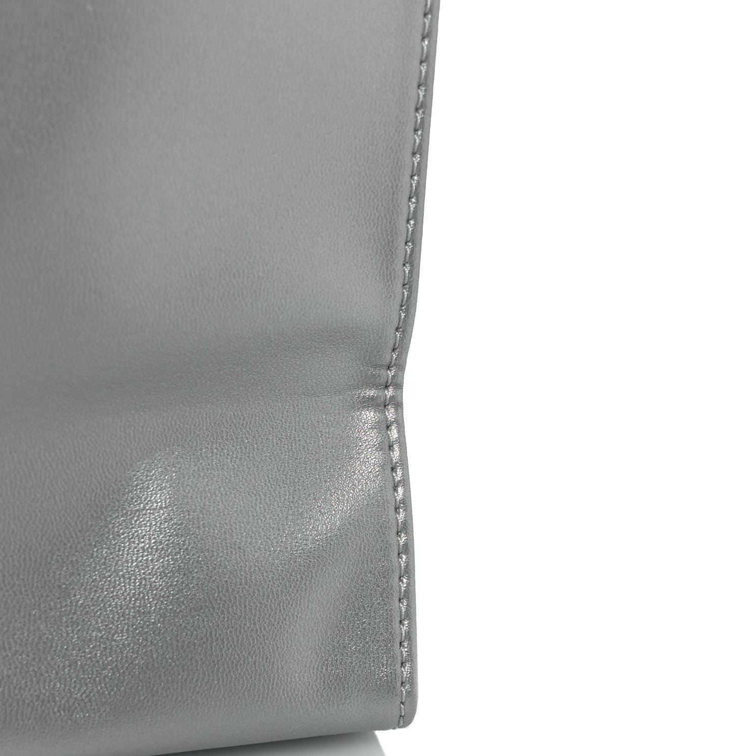 Telfar Metallic Vegan Leather Medium Shopping Bag Silver 11 of 11