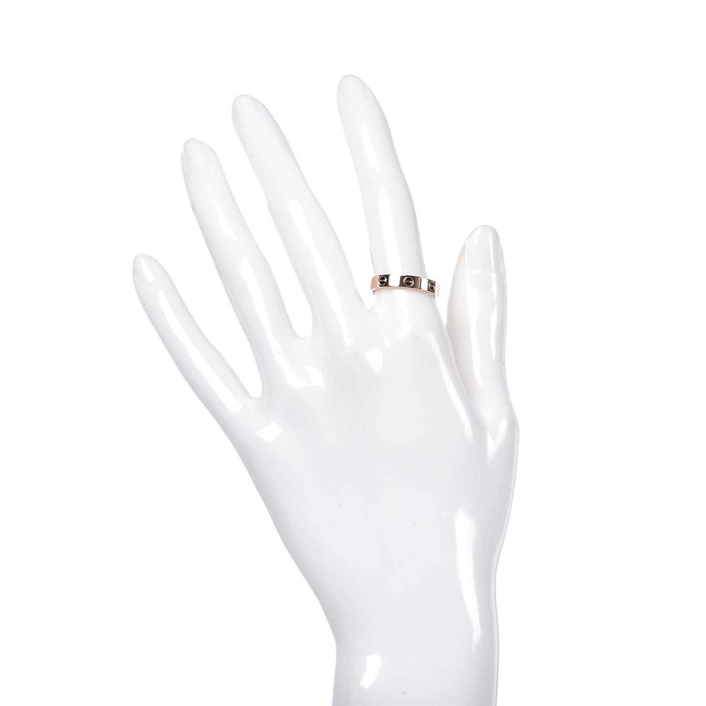 18K Pink Gold 3.5mm LOVE Wedding Band Ring 54 6.75