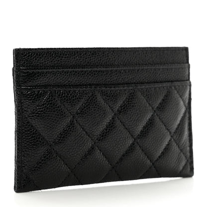Chanel Caviar Quilted Boy Card Holder Black 3 of 9