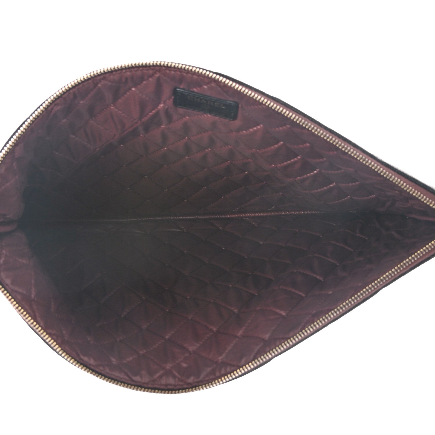 Chanel Caviar Quilted Large Cosmetic Case Black 5 of 8