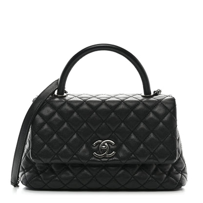 Chanel Caviar Quilted Small Coco Handle Flap Black 1 of 12