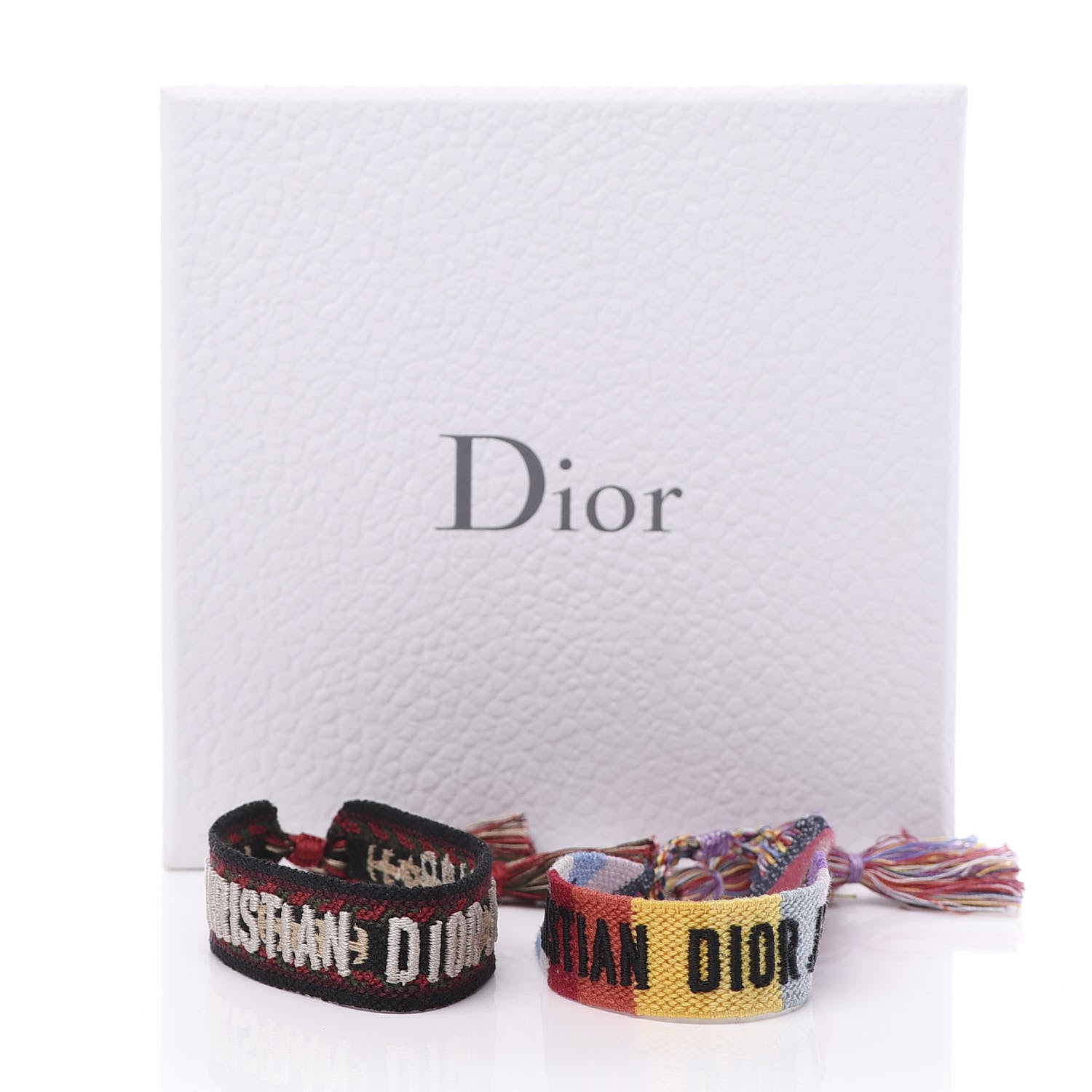 Christian Dior Woven Cotton J'Adior Friendship Bracelet Set Multicolor 8 of 8