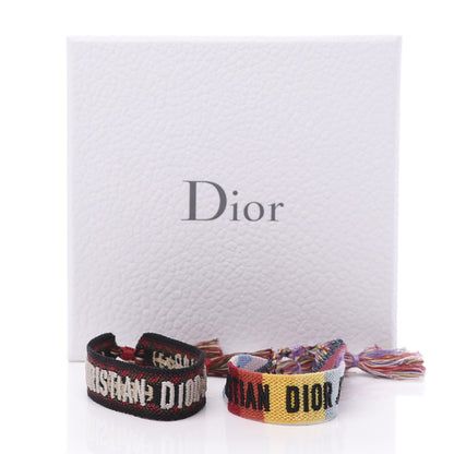 Christian Dior Woven Cotton J'Adior Friendship Bracelet Set Multicolor 8 of 8