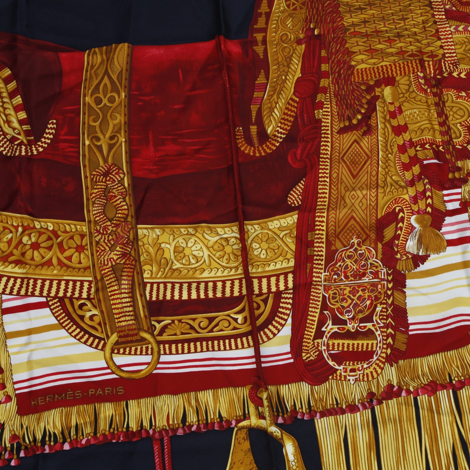 Hermes Silk Selle D Apparat Marocaine Scarf 90 3 of 6