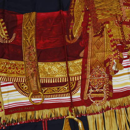 Hermes Silk Selle D Apparat Marocaine Scarf 90 3 of 6