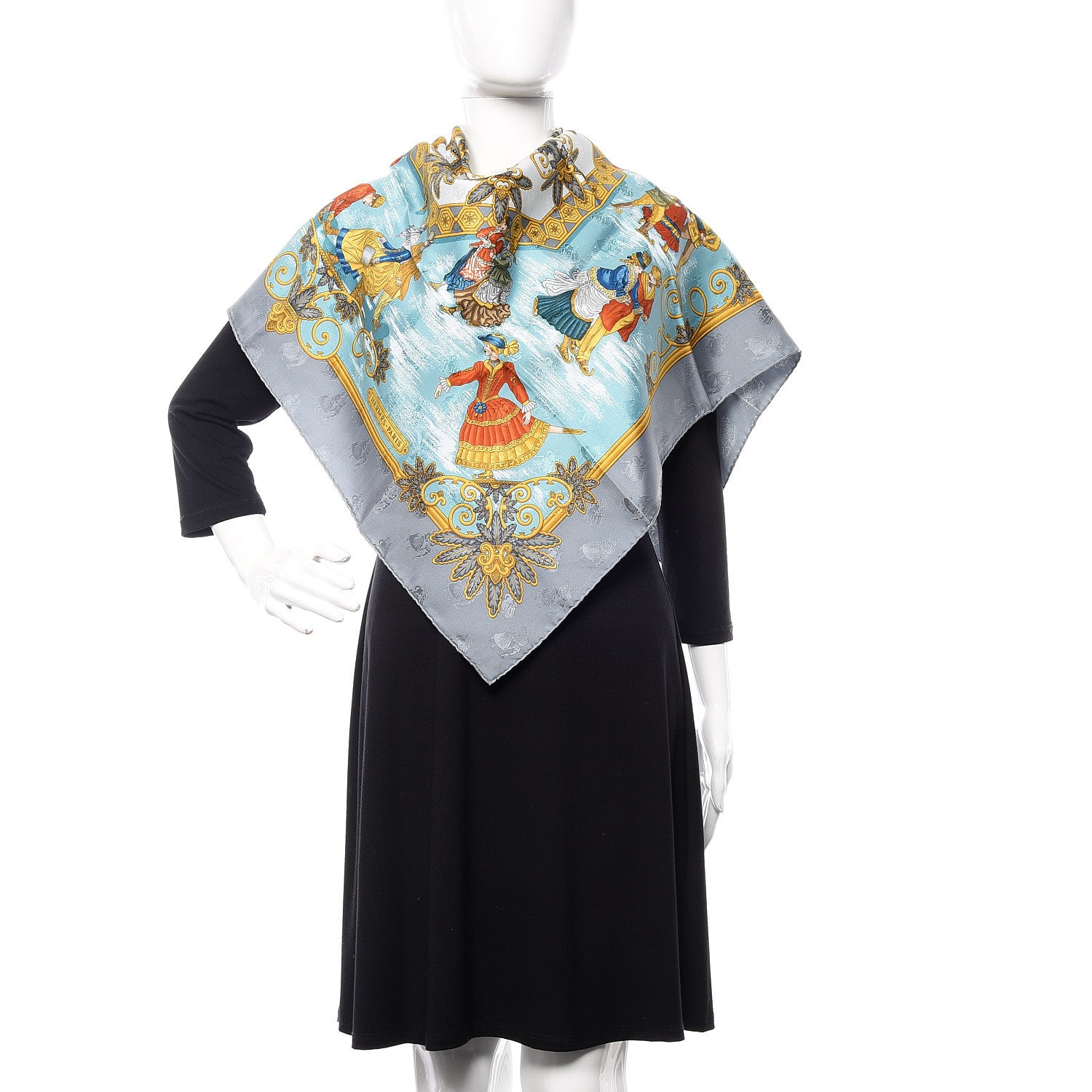 Hermes Silk Joies d'Hiver Scarf 90 2 of 6